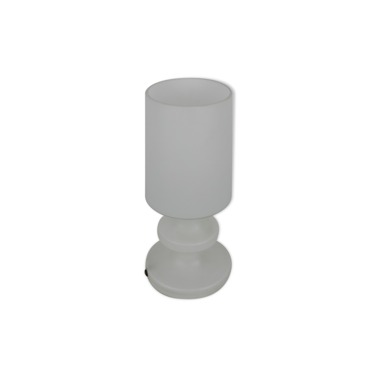 Mid-century allglass table lamp/ Osvětlovací sklo Valašské Meziříčí, 1970's