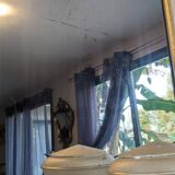 Large gilded wooden mirror 78 x 96 cm