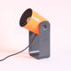 Orange table or wall lamp by karl lang for sis leuchten, germany 1976.