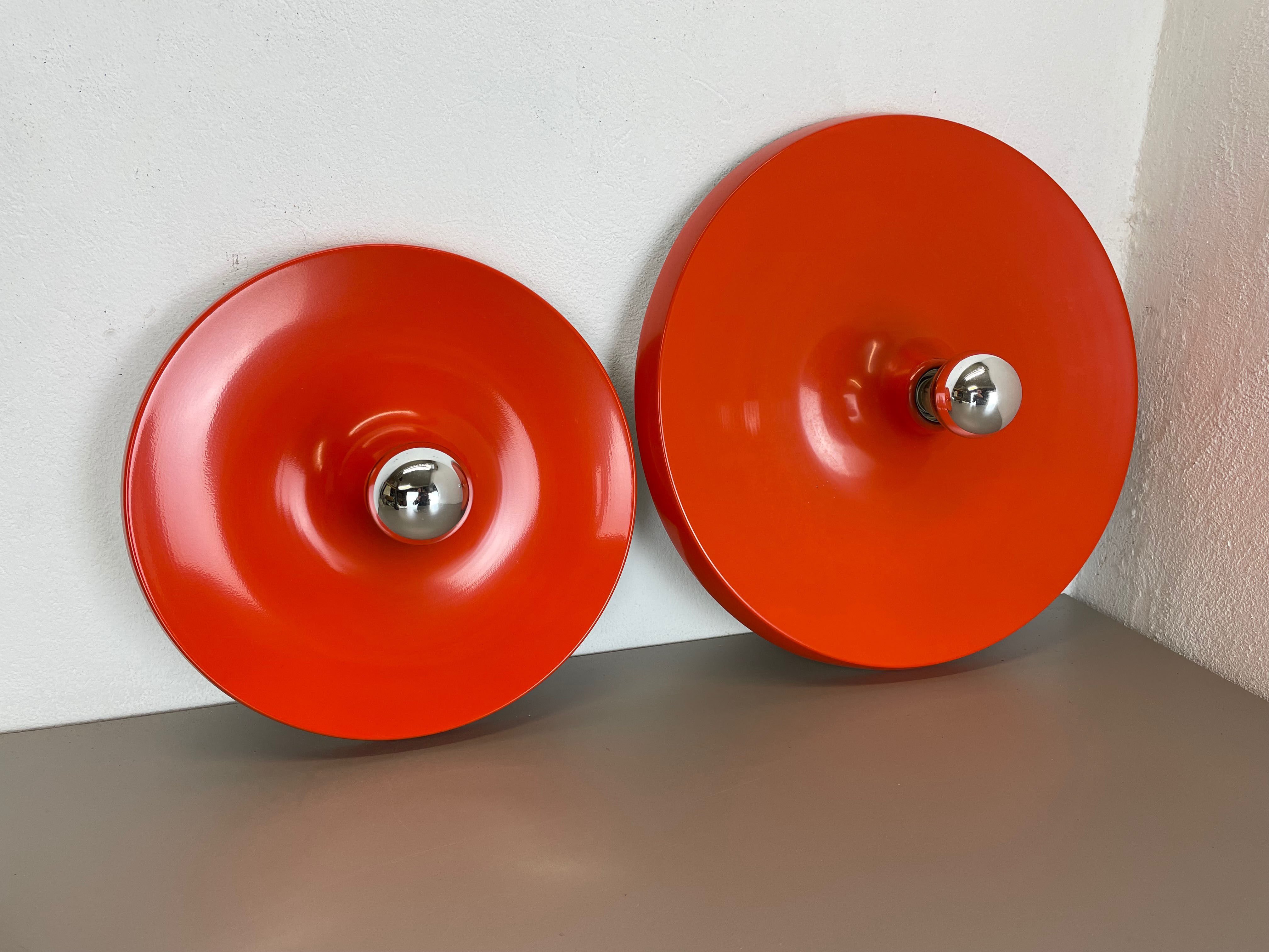 Set of two disc wall light, germany 70s