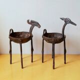 Zoomorphic wrought iron pocket emptier