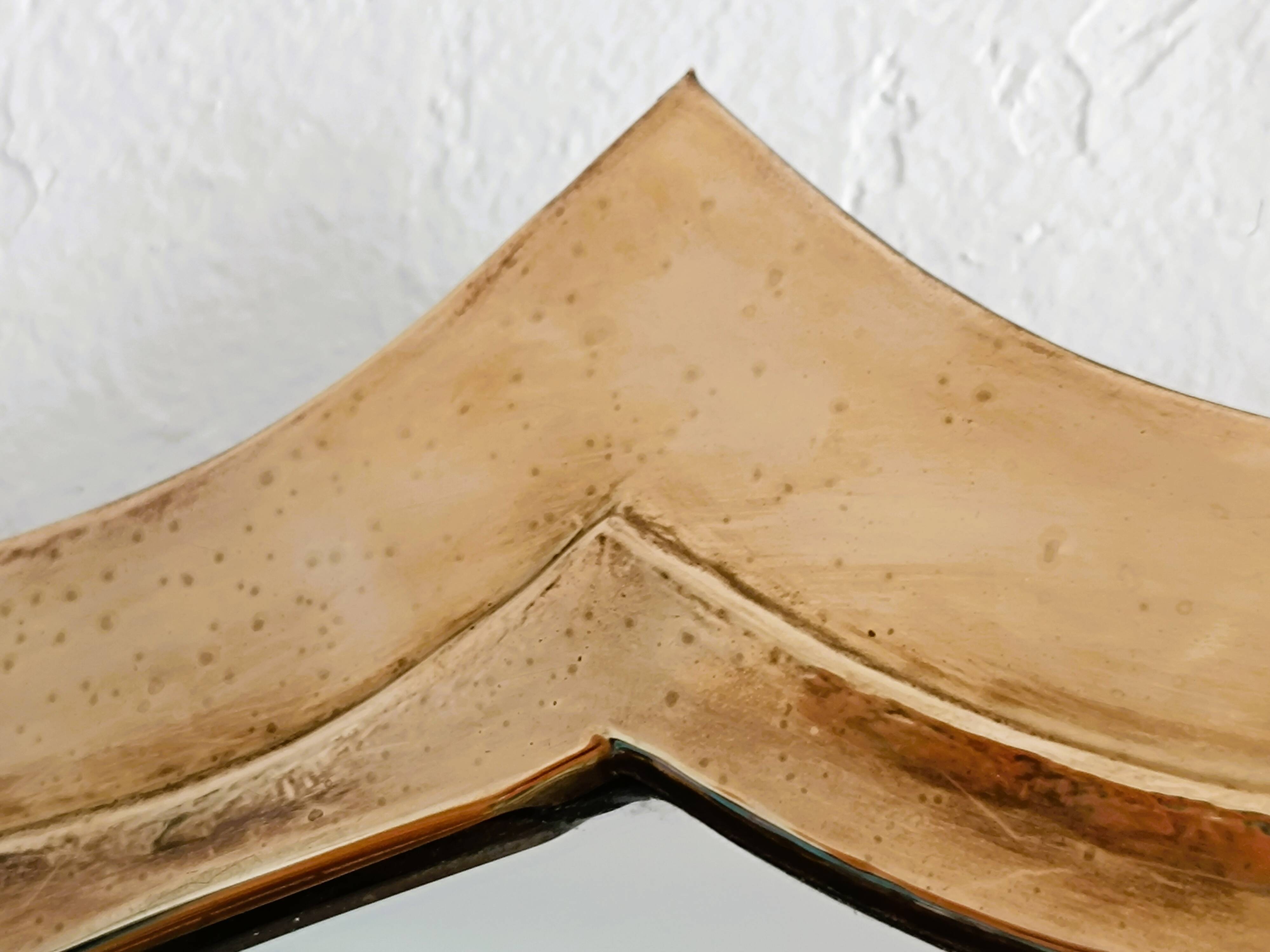 Moroccan brass mirror