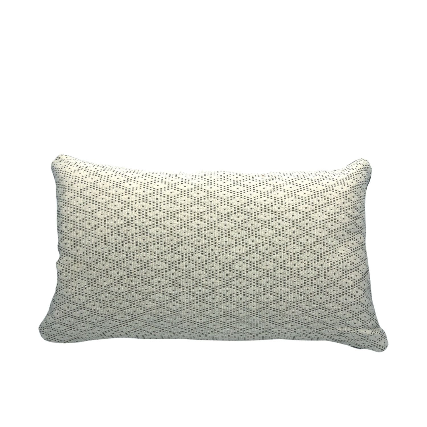 Cushion Balu Chauung white and olive 30x50cm