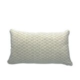 Cushion Balu Chauung white and olive 30x50cm