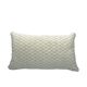 Coussin blanc et olive 30x50cm