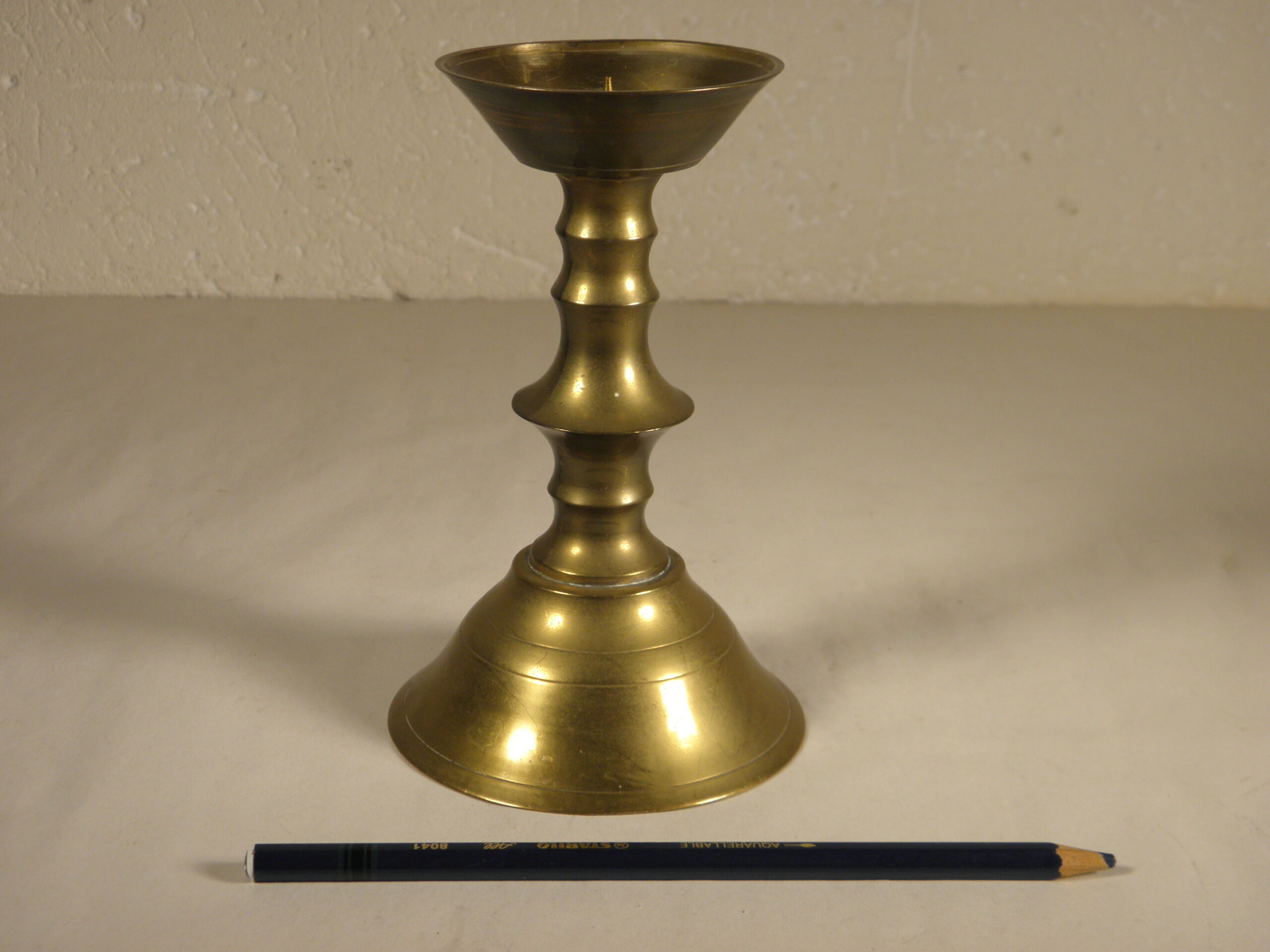 Brass candle holder 15 cm