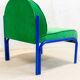 Souvignet armchair reupholstered in green velvet