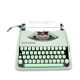 Vintage linden green Hermes Baby typewriter