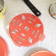 Vintage dinette in enamelled sheet metal of 27 pieces