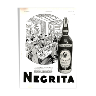 Affiche vintage années 30 Negrita