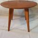 Table basse ronde chêne 1950