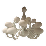 Pop white murano glass chandelier