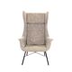 Vintage wingback lounge armchair by Miroslav Navrátil for TON, 1960s