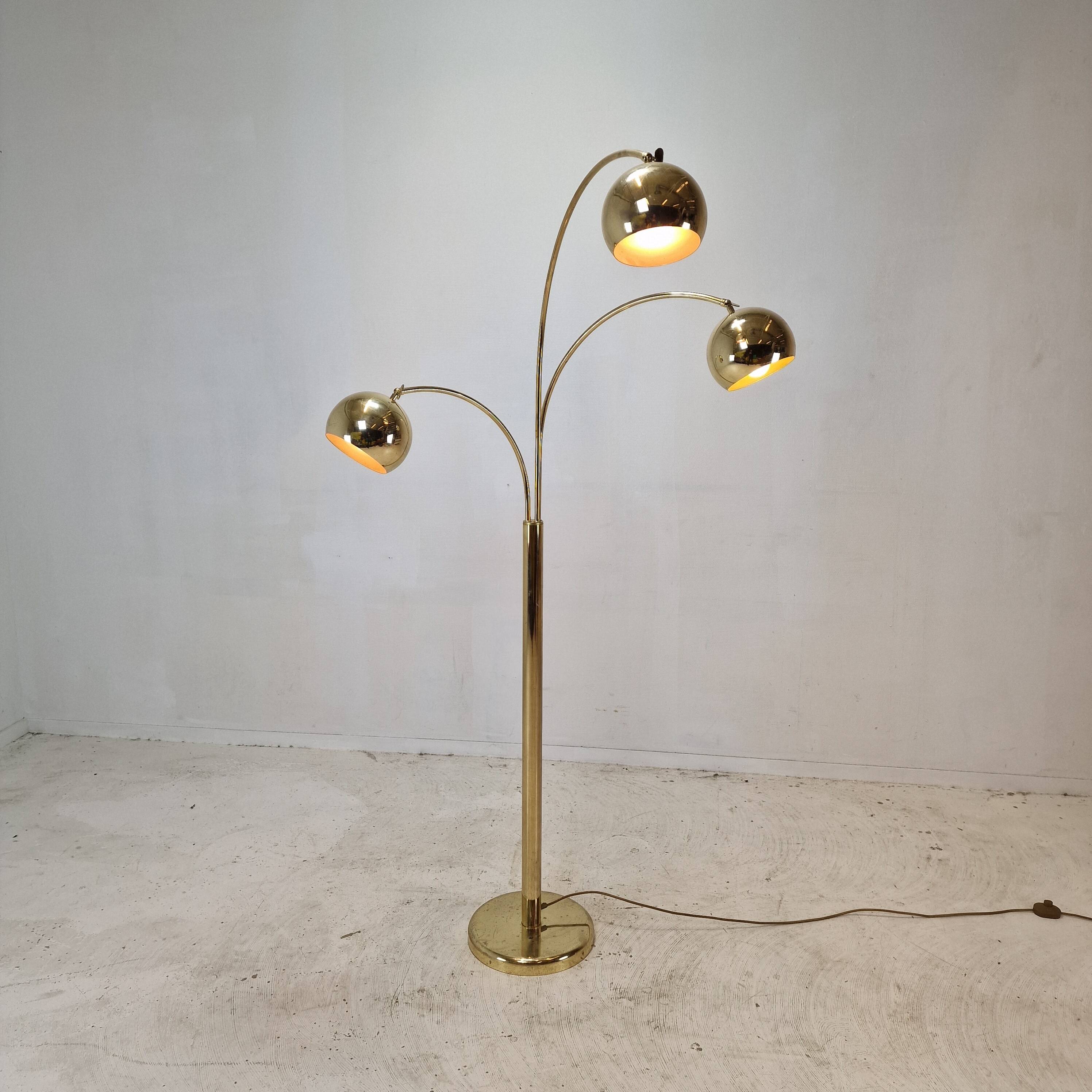 Floor Lamp With Brass, Germany 1970's
