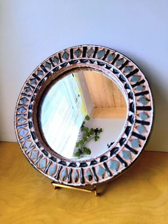 Ceramic mirror Roland Zobel 1970