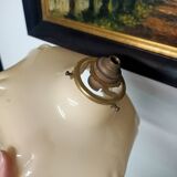 Beige opaline ceiling light in uraline