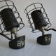 Paire de lampes vintage 50's de laboratoire bbt krauss