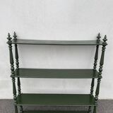 Turned wood shelf
