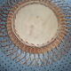 Miroir rotin soleil vintage 50x50cm