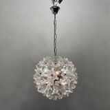 Murano Glass Flower Chandeliers by Paolo Venini for Veart, 1960s