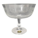 Bohemian crystal stemmed bowl