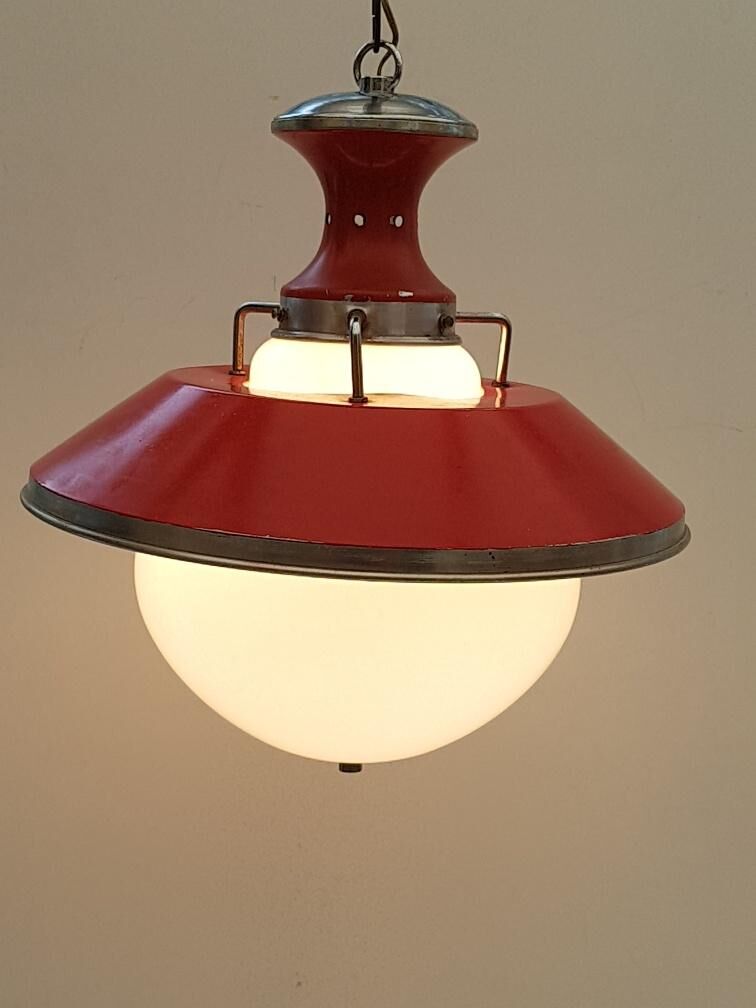 Metal and glass chandelier style boat