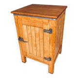 Vintage refrigerator 1930s/1940s, oak wood