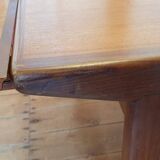 Scandinavian style extendable teak table