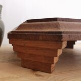 Mirror underside in solid wood art deco