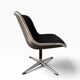 Charles Pollock Knoll Office Chair Black Fabric - Without Armrests