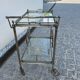 Jansen Silver-finish Rolling Serving Cart