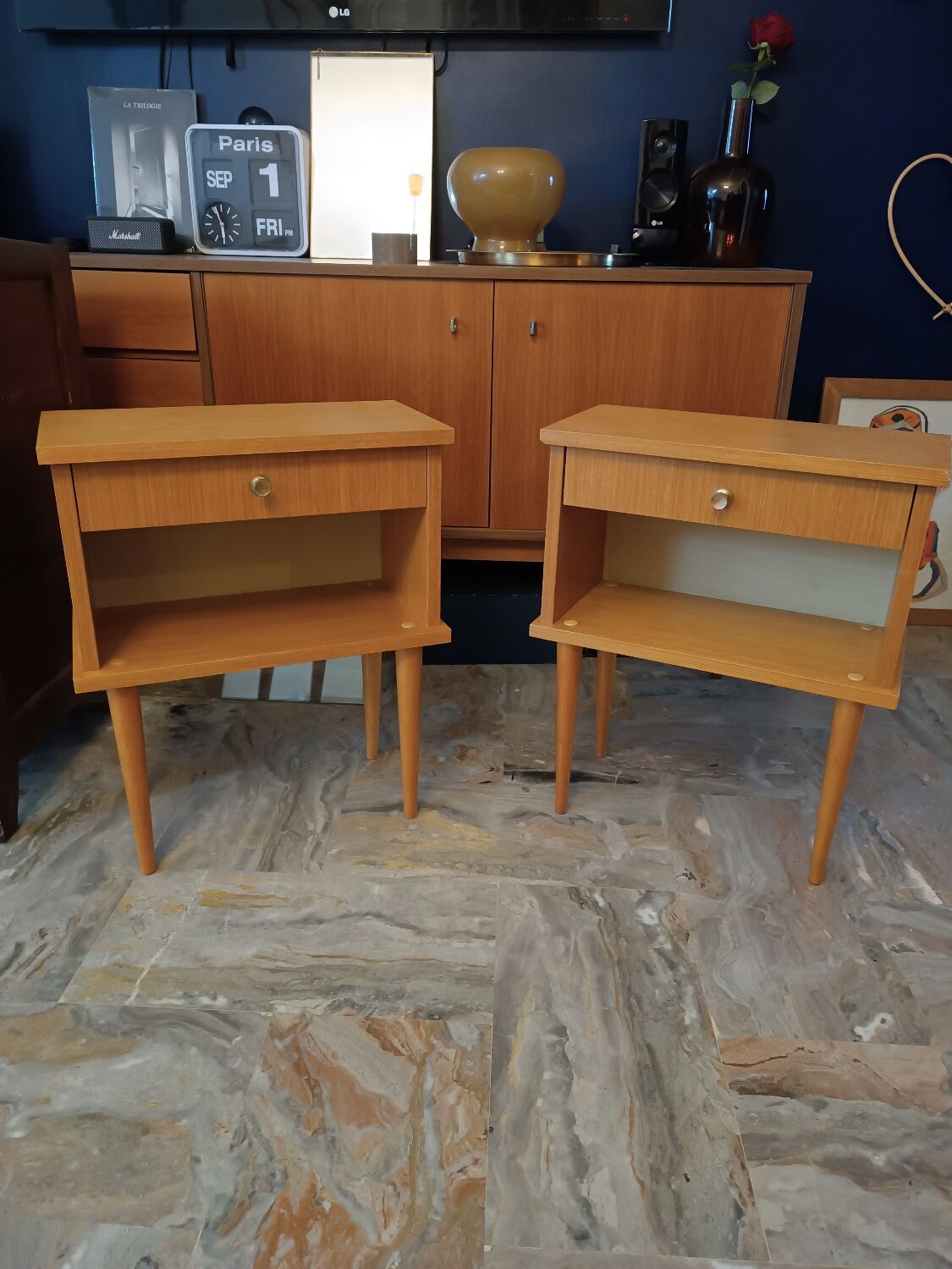 Vintage bedside tables
