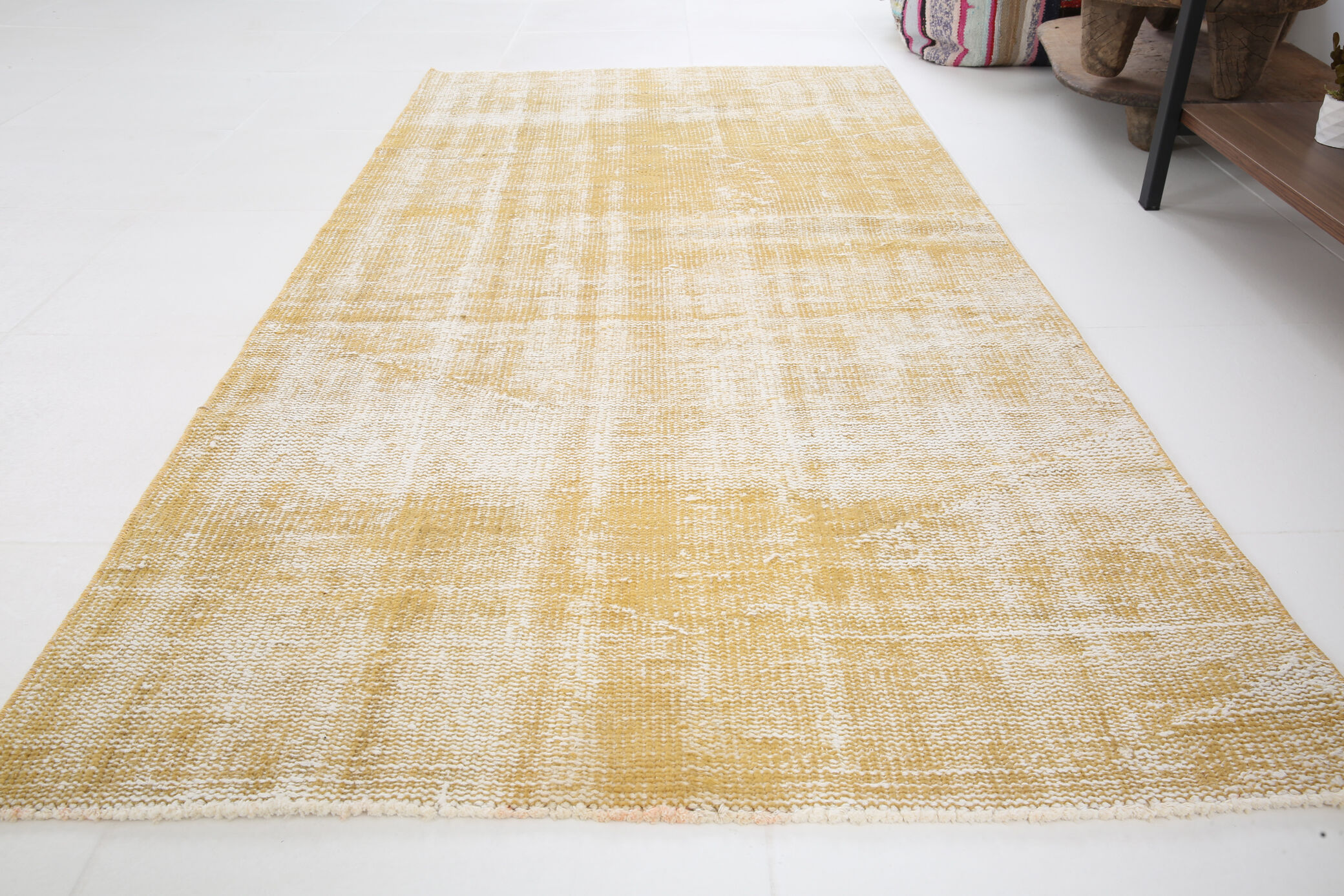 3x6 Faded Yellow Turkish Rug