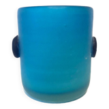 Blue Blown Glass Vase