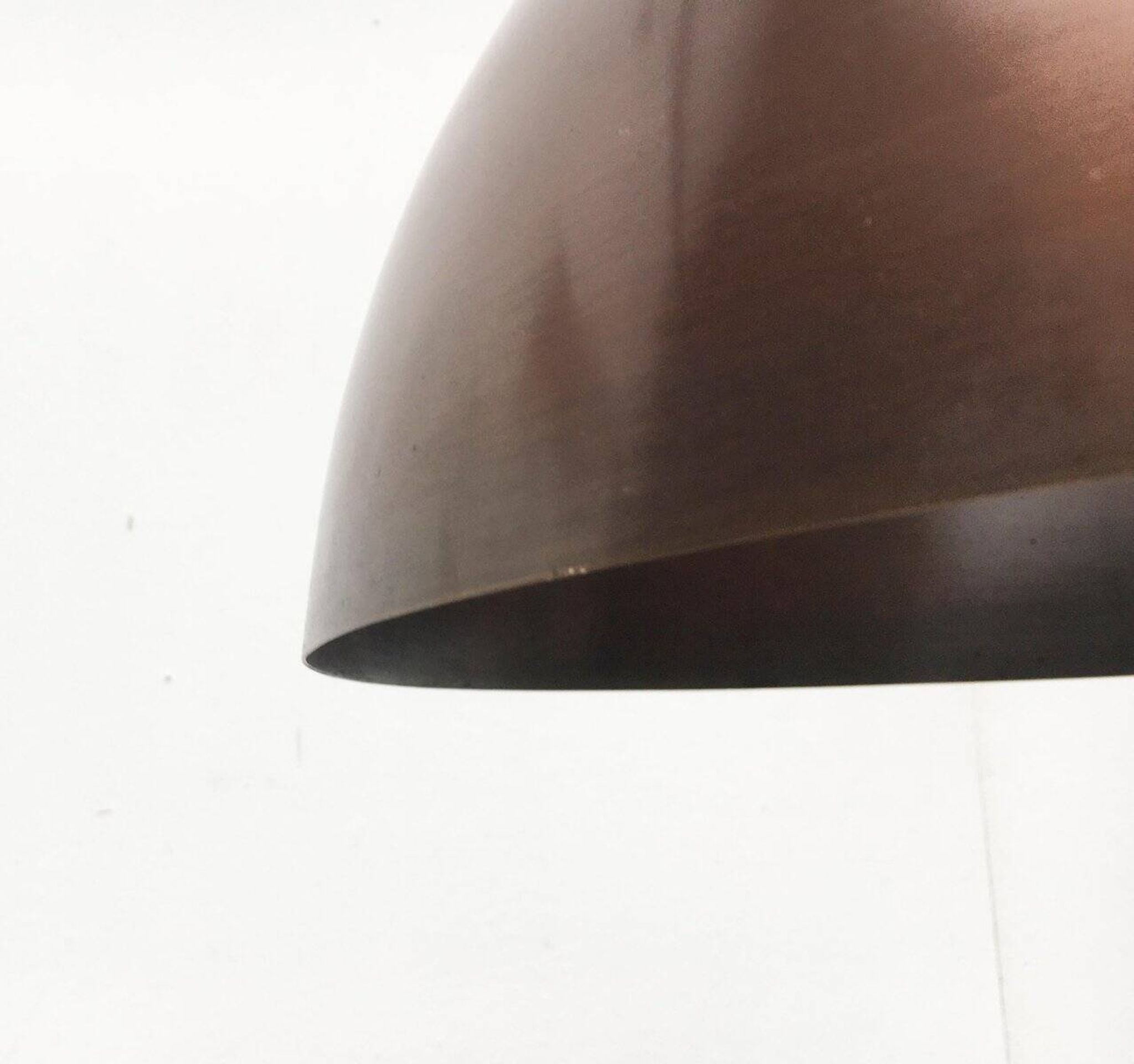 Mid-century copper dome pendant