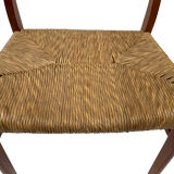 Mid-century teak dining chair by Arne Wahl Iversen for Glyngøre Stolefabric