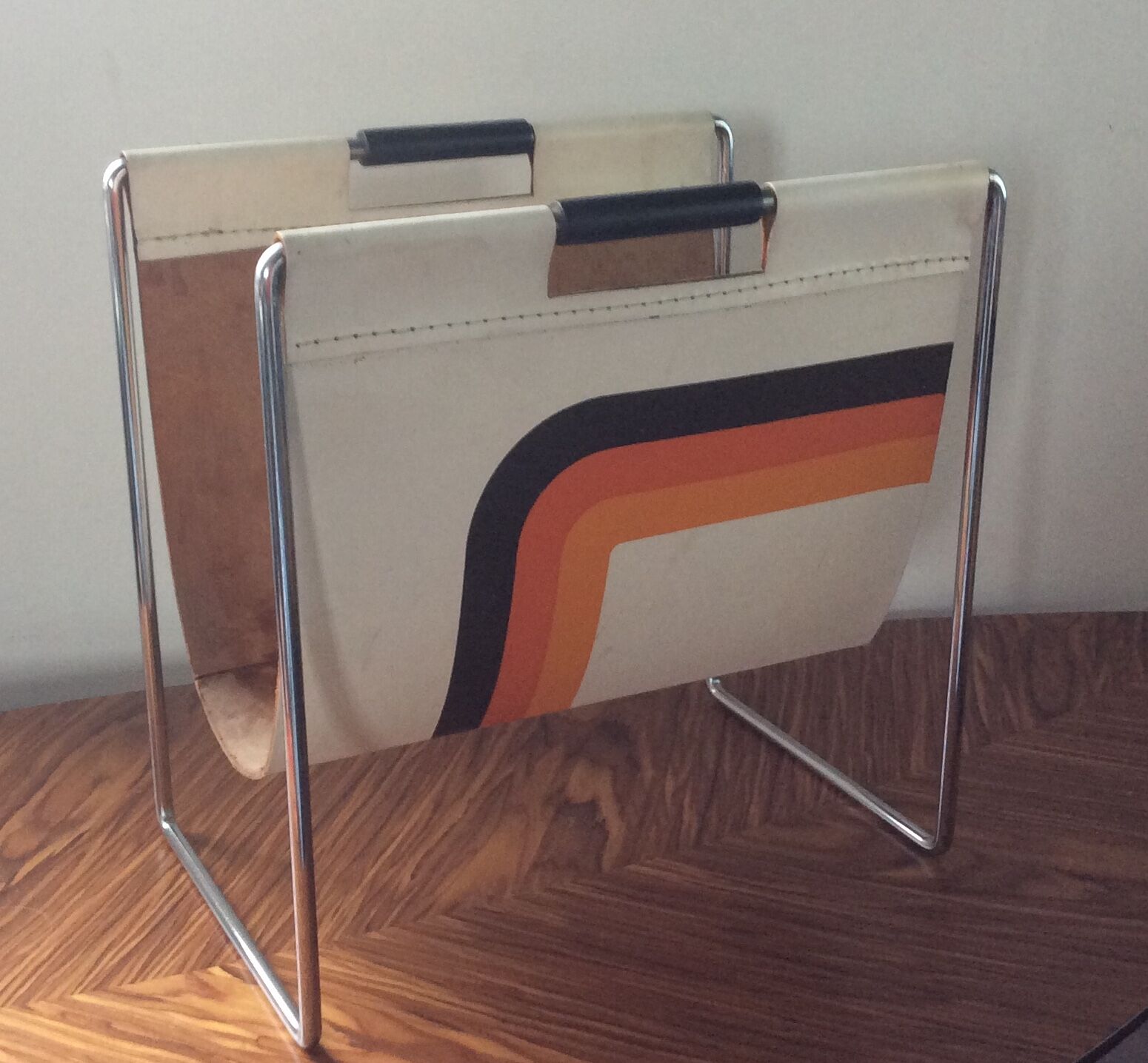 Vintage Brabantia magazine holder from the 1960s