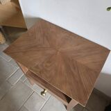 Antique spindle leg bedside table