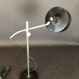 Vintage Italian metal and nickeled brass table lamp from 50s