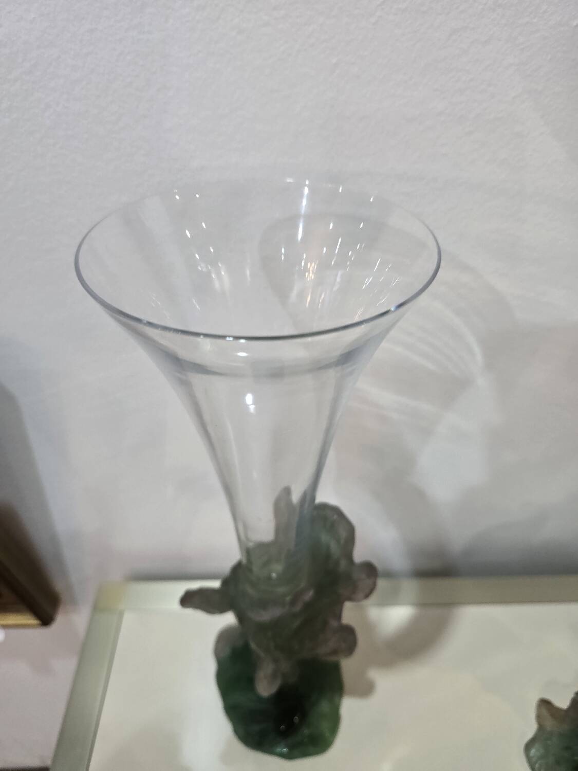 Soliflore "Nature" DAUM in glass paste and crystal, 1988