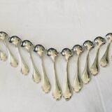 12 moka spoons Christofle alfenide pompadour