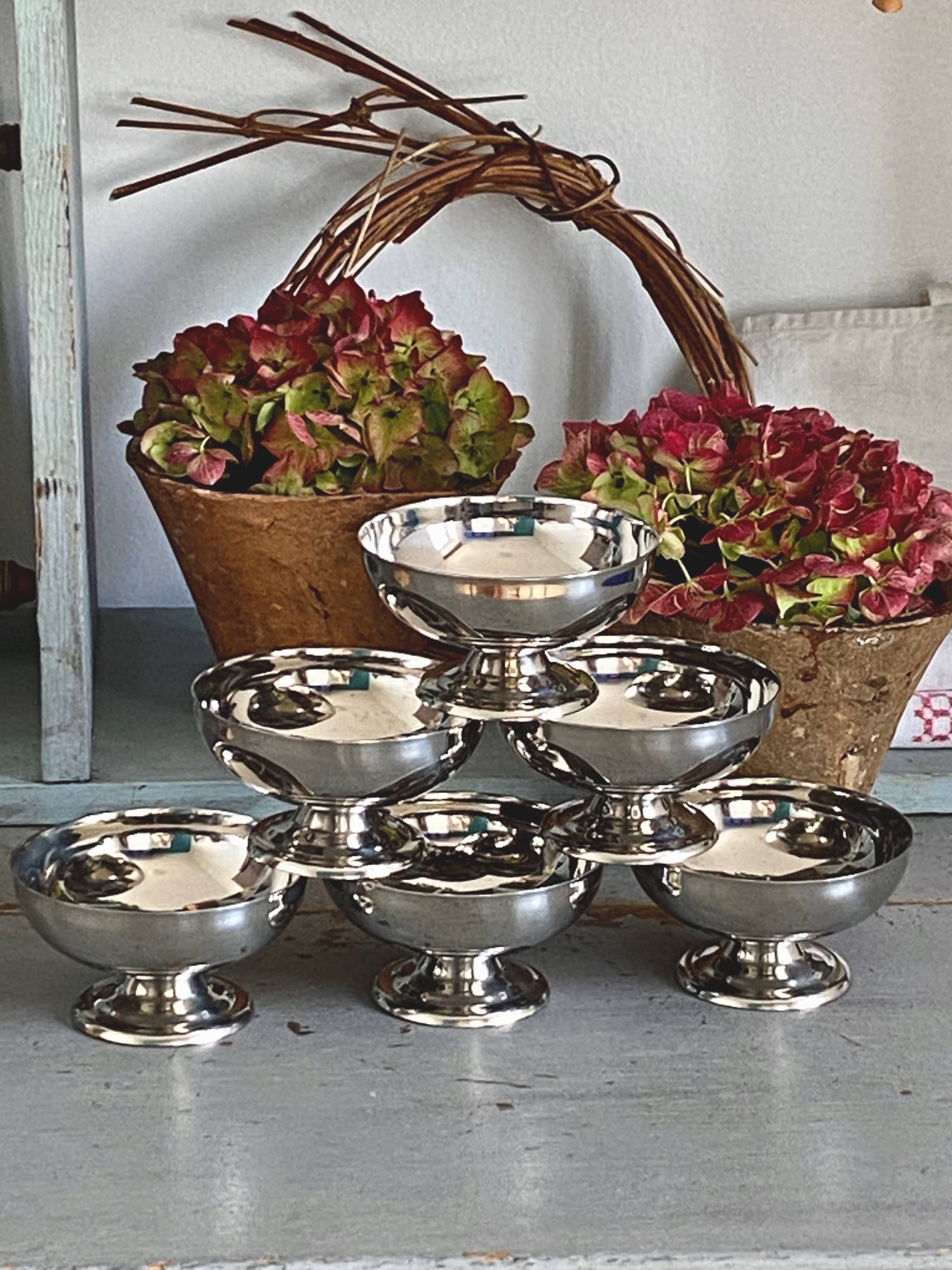 Coupe à glace inox vintage
