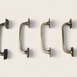 Set of 4 vintage bronze door handles.