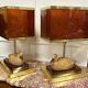 Paire De Lampes Canards En Laiton Et Bakélite Des Années 1970