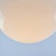 Mid-Century Opaline & Metal Sphere Pendant Lamp