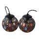 LIMBURG 1970 coloured glass pendant lights, MIRABEL pendants