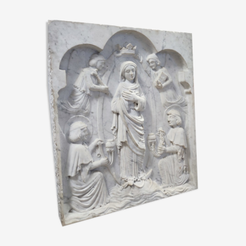 Marble bas-relief laudatory scene