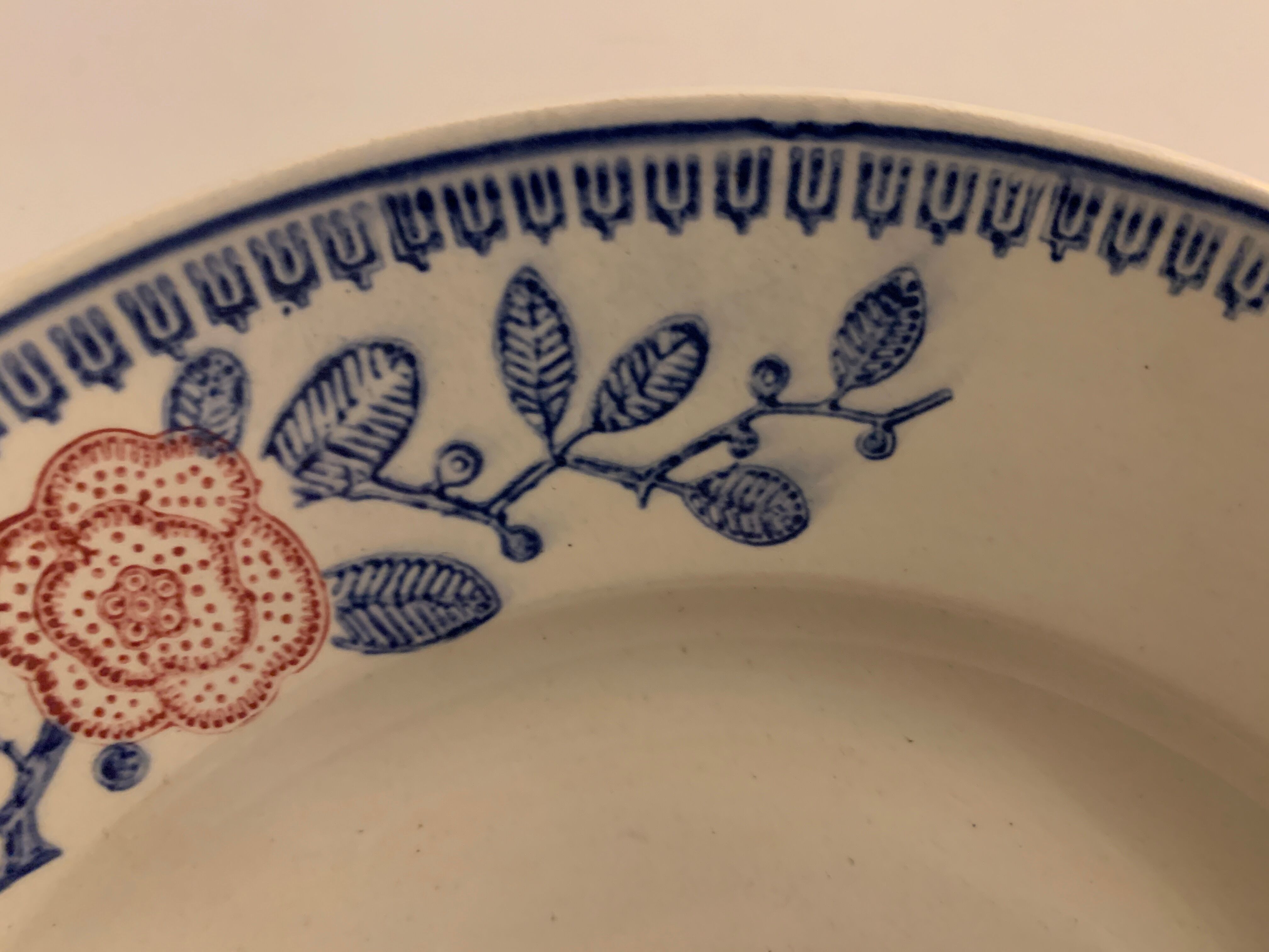 5 Longwy dessert plates, Venice model, art deco