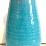 Blue ceramic pitcher