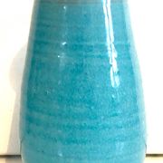 Blue ceramic pitcher